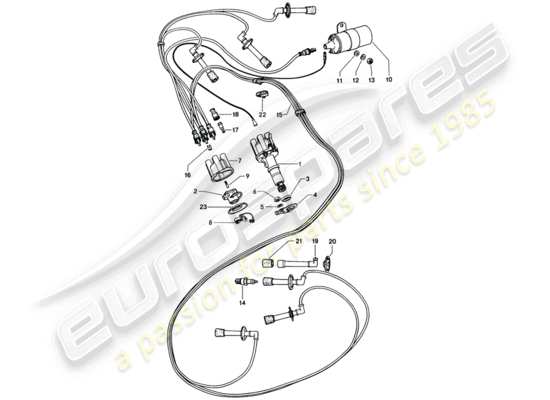 a part diagram from the Porsche 914 parts catalogue