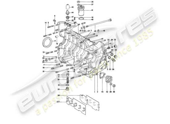 a part diagram from the Porsche 914 parts catalogue