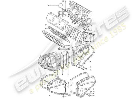 a part diagram from the Porsche 914 (1971) parts catalogue