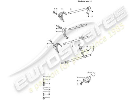 a part diagram from the Porsche 914 parts catalogue