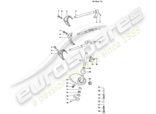 a part diagram from the Porsche 914 parts catalogue