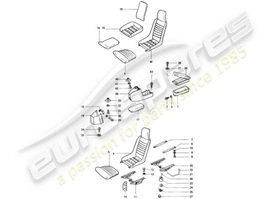 a part diagram from the Porsche 914 parts catalogue