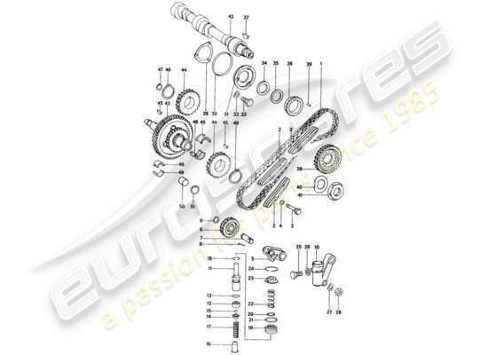 a part diagram from the Porsche 914 parts catalogue