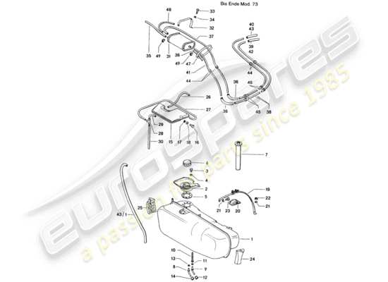 a part diagram from the Porsche 914 parts catalogue