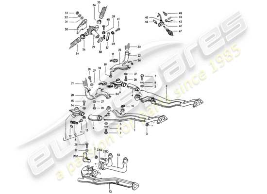 a part diagram from the Porsche 914 parts catalogue