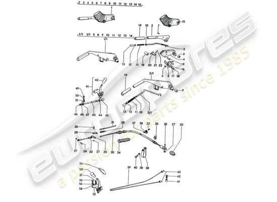 a part diagram from the Porsche 914 parts catalogue