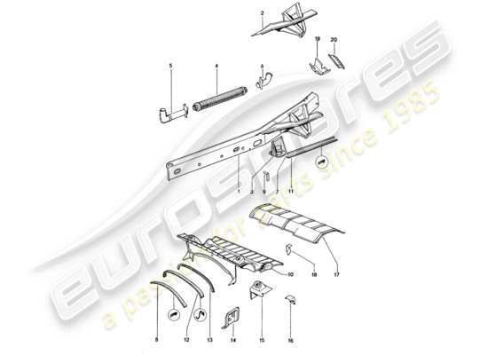 a part diagram from the Porsche 914 parts catalogue