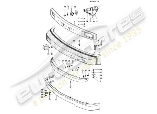 a part diagram from the Porsche 914 parts catalogue