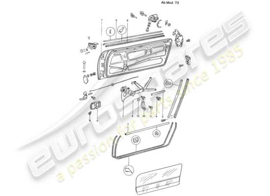 a part diagram from the Porsche 914 parts catalogue