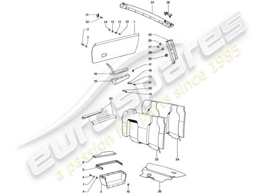 a part diagram from the Porsche 914 parts catalogue