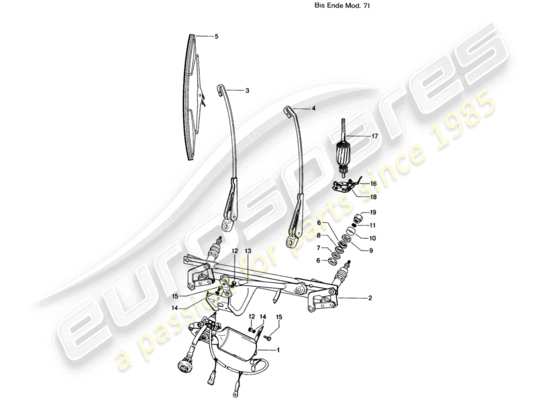 a part diagram from the Porsche 914 parts catalogue