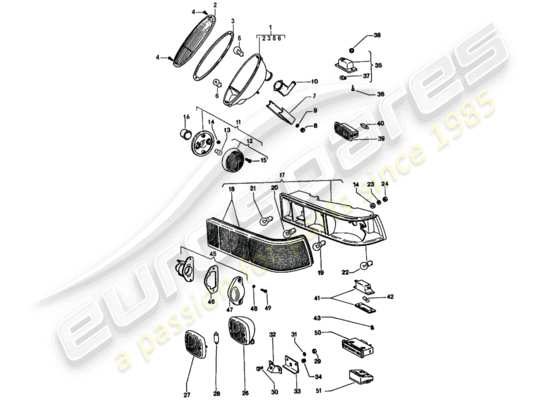 a part diagram from the Porsche 914 parts catalogue