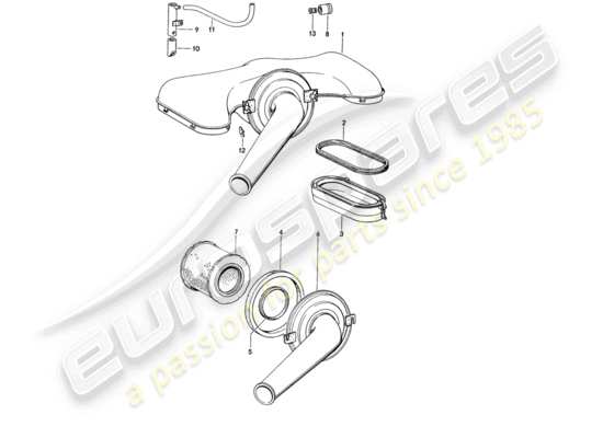 a part diagram from the Porsche 914 (1973) parts catalogue