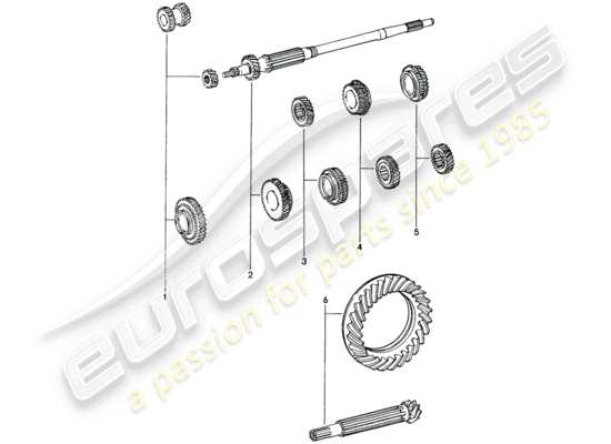 a part diagram from the Porsche 914 parts catalogue