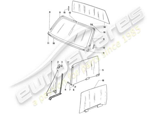 a part diagram from the Porsche 914 parts catalogue