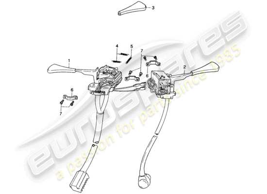 a part diagram from the Porsche 914 parts catalogue