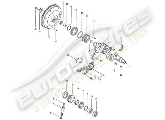 a part diagram from the Porsche 914 (1974) parts catalogue