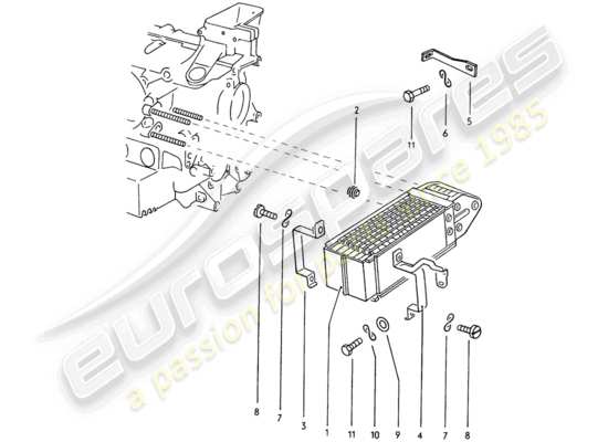 a part diagram from the Porsche 914 parts catalogue