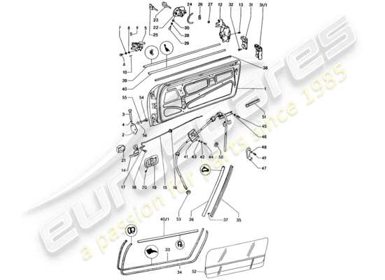 a part diagram from the Porsche 914 parts catalogue