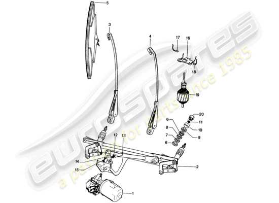 a part diagram from the Porsche 914 parts catalogue