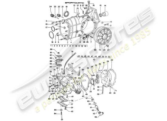 a part diagram from the Porsche 914 parts catalogue