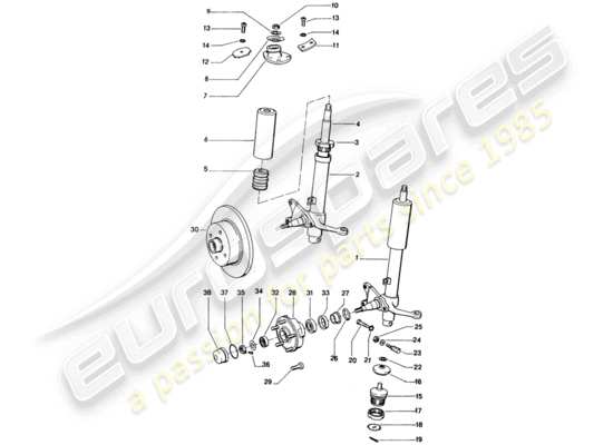 a part diagram from the Porsche 914 (1975) parts catalogue