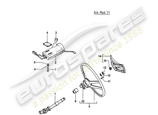 a part diagram from the Porsche 914 parts catalogue