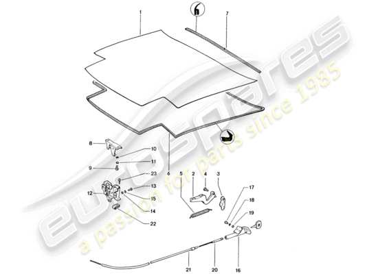 a part diagram from the Porsche 914 parts catalogue