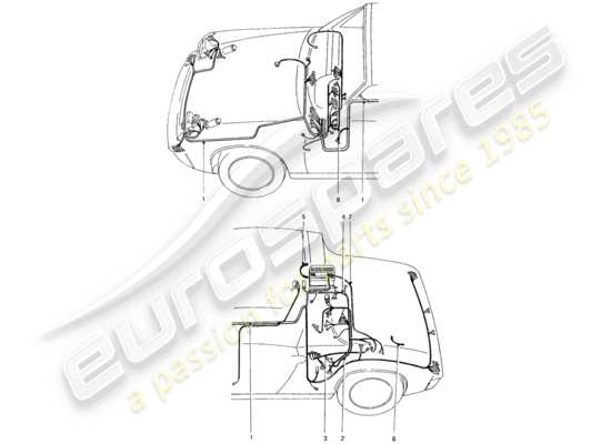 a part diagram from the Porsche 914 parts catalogue