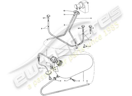a part diagram from the Porsche 914 parts catalogue