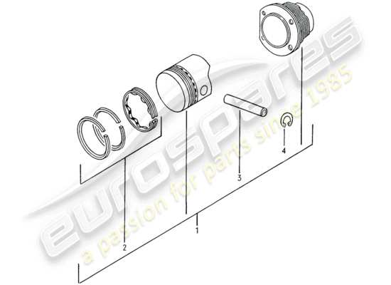 a part diagram from the Porsche 914 parts catalogue