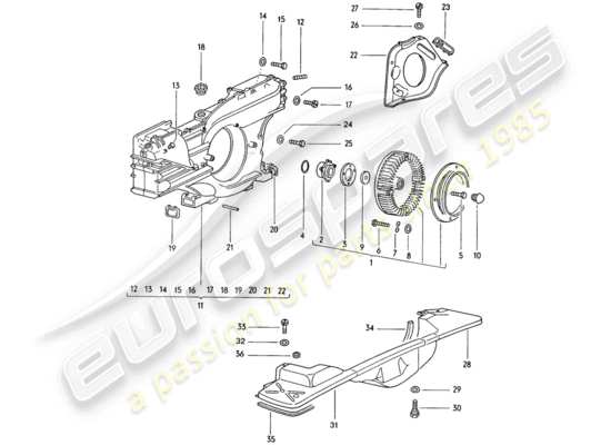 a part diagram from the Porsche 914 parts catalogue