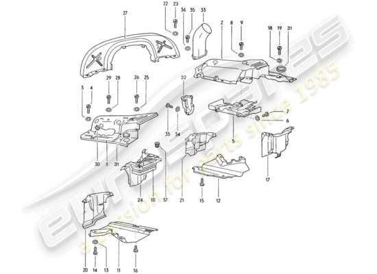 a part diagram from the Porsche 914 parts catalogue