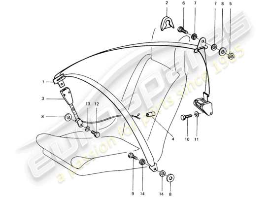 a part diagram from the Porsche 914 parts catalogue