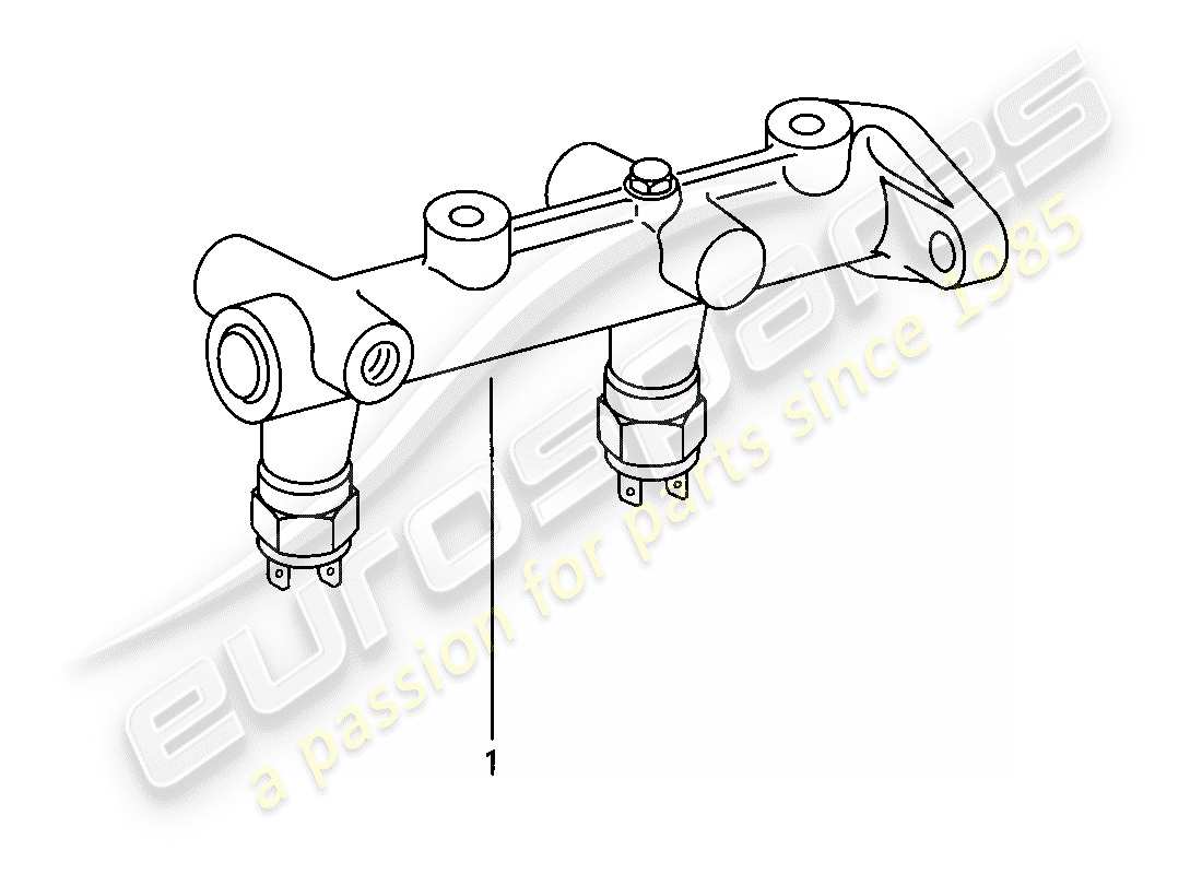 Porsche 924 (1976) brake master cylinder Part Diagram