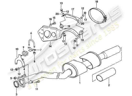 a part diagram from the Porsche 924 parts catalogue