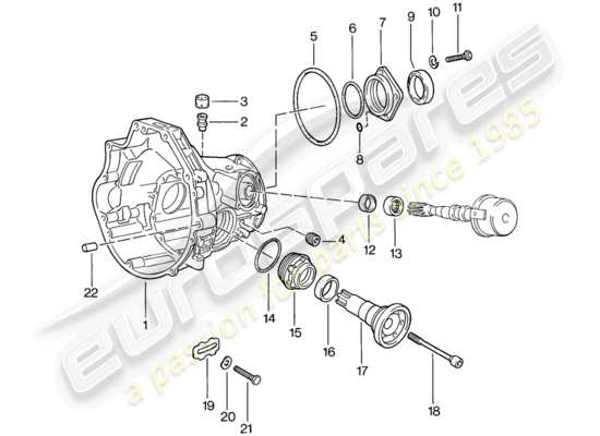 a part diagram from the Porsche 924 parts catalogue