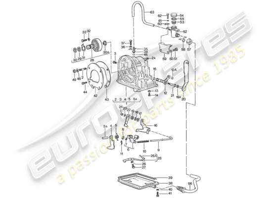 a part diagram from the Porsche 924 parts catalogue