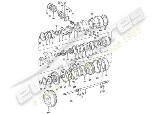 a part diagram from the Porsche 924 parts catalogue