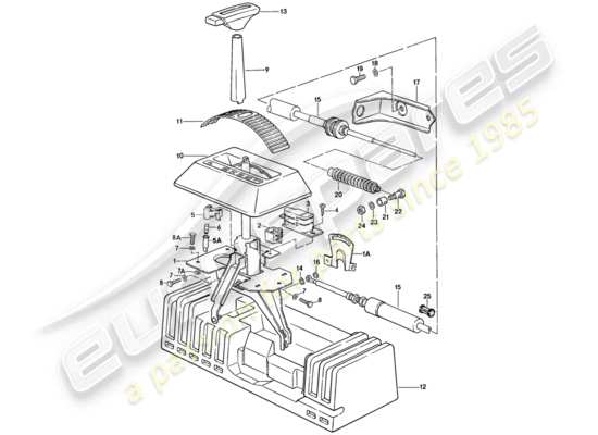 a part diagram from the Porsche 924 parts catalogue