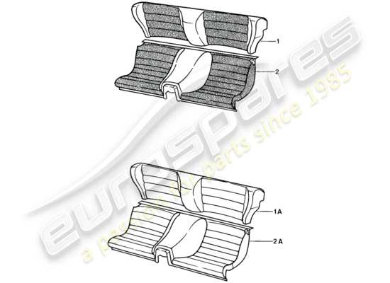 a part diagram from the Porsche 924 (1976) parts catalogue