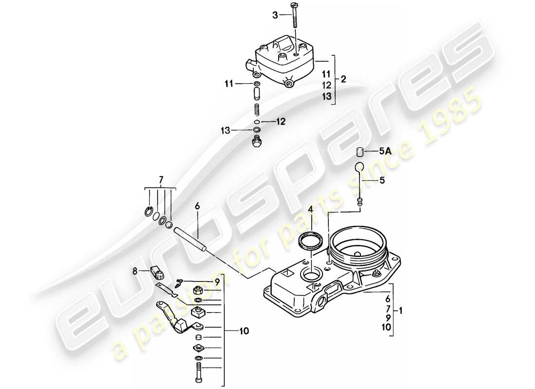 Porsche 924 (1977) K-JETRONIC - MIXTURE CONTROL UNIT Part Diagram