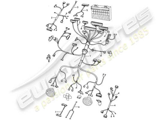 a part diagram from the Porsche 924 parts catalogue