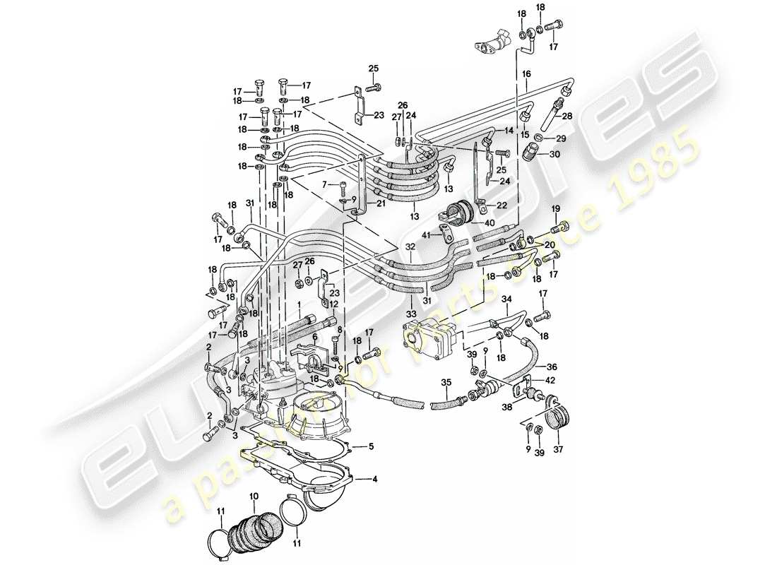 Porsche 924 (1978) K-JETRONIC Part Diagram