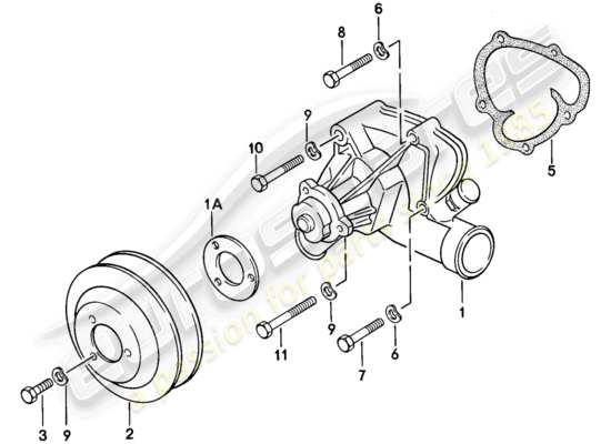 a part diagram from the Porsche 924 (1978) parts catalogue