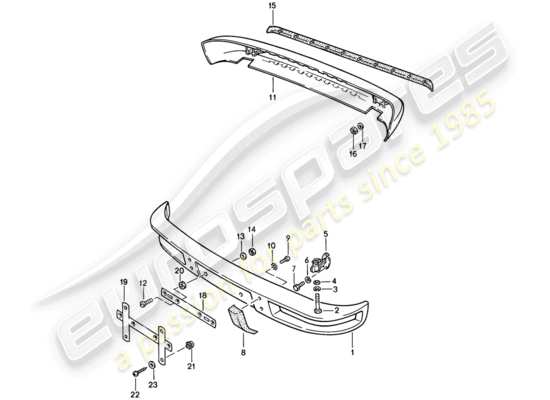 a part diagram from the Porsche 924 parts catalogue