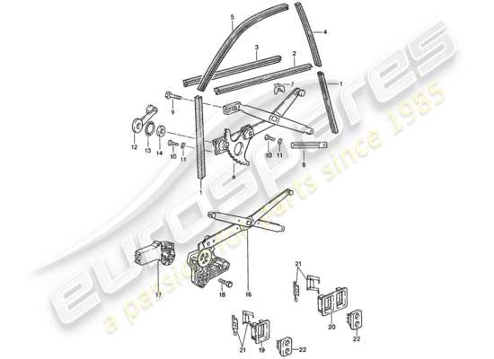 a part diagram from the Porsche 924 parts catalogue