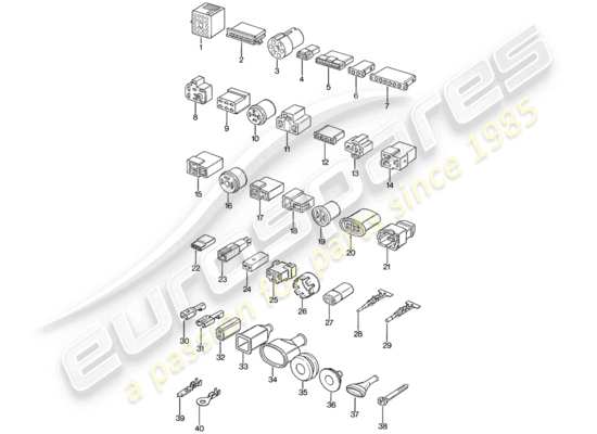 a part diagram from the Porsche 924 parts catalogue