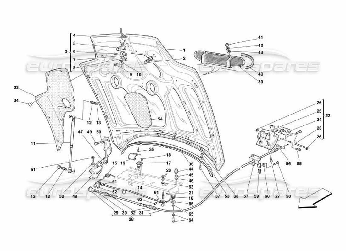 Part diagram containing part number 65119900