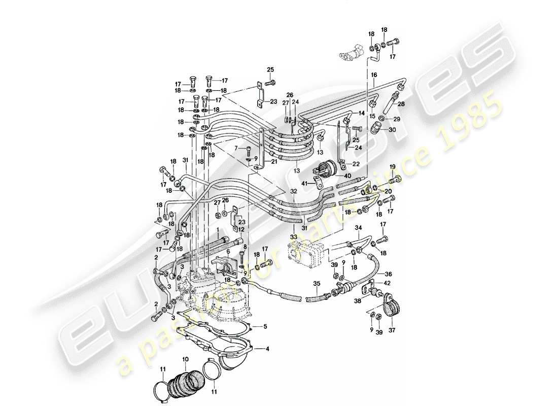 Porsche 924 (1980) K-JETRONIC - 2 Part Diagram